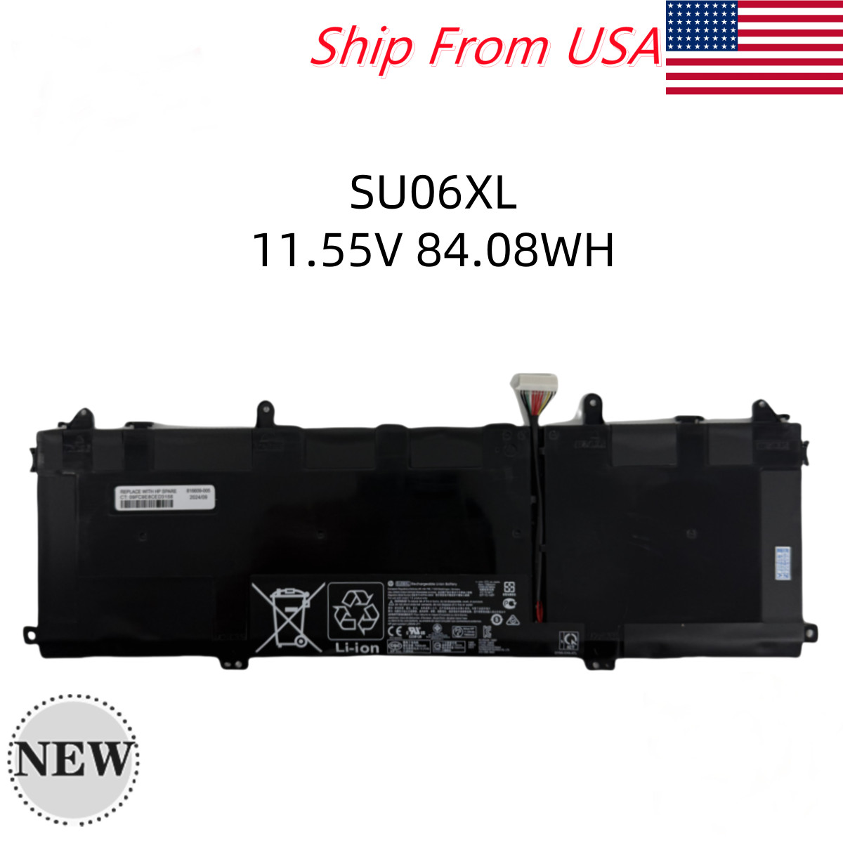 NEW Genuine 84.08WH SU06XL Battery For HP Spectre X360 15-DF 15T-DF L29184-005
