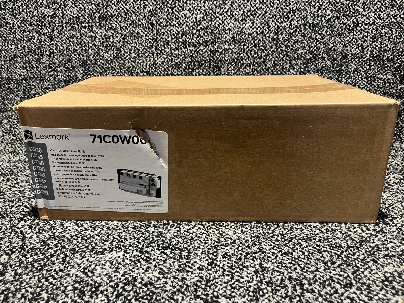 Genuine 71C0W00 Waste Toner Container Cartridge for Lexmark C4342 C4352