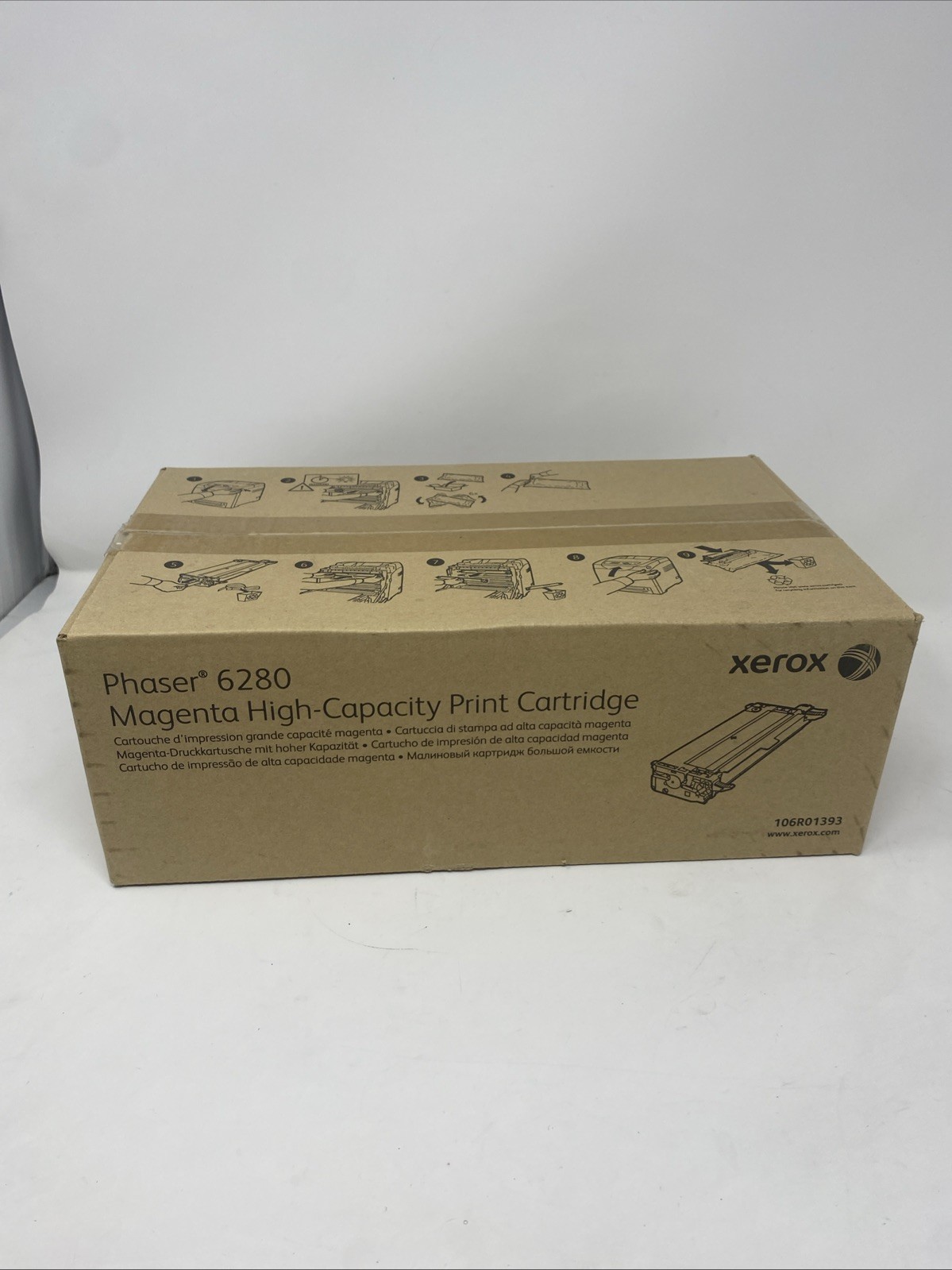 Genuine Xerox 106R01393 High-Capacity Magenta Toner for Phaser 6280 - NEW Sealed