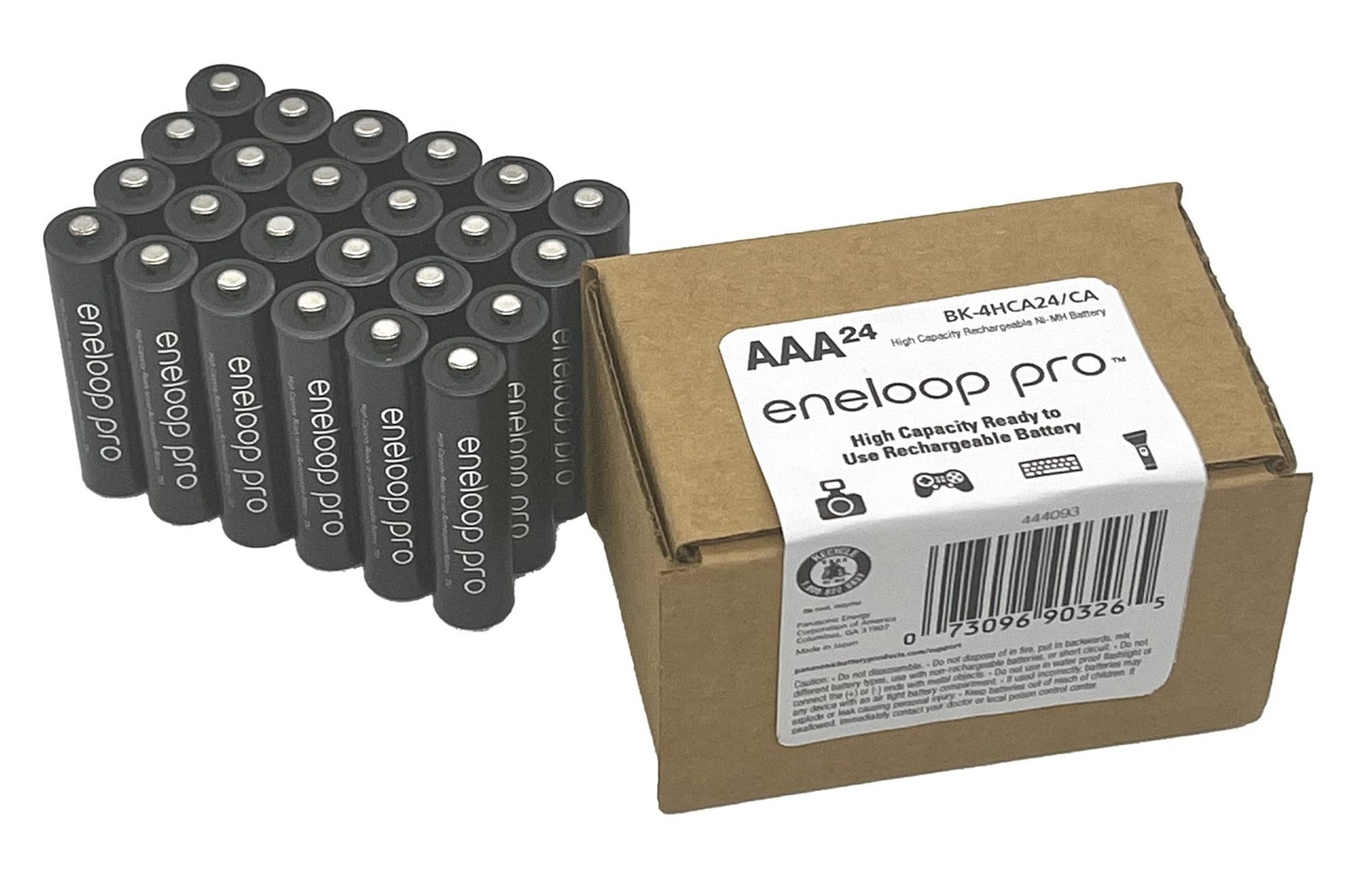 Eneloop Panasonic BK-4HCA24/CA pro AAA High-Capacity Ni-MH Pre-Charged Rechar...