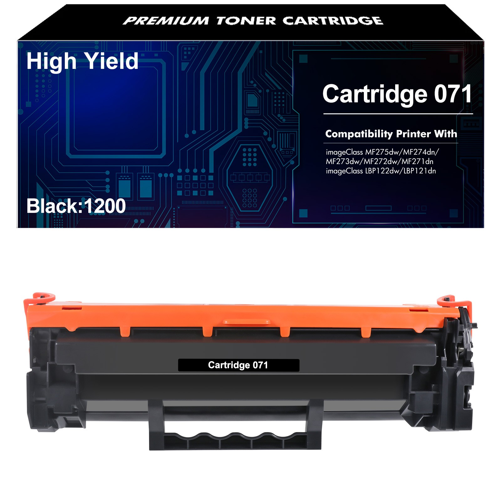 071 New Black Toner For Canon 071 CRG 071 LBP122dw LBP120dw MF272dw MF275 MF273