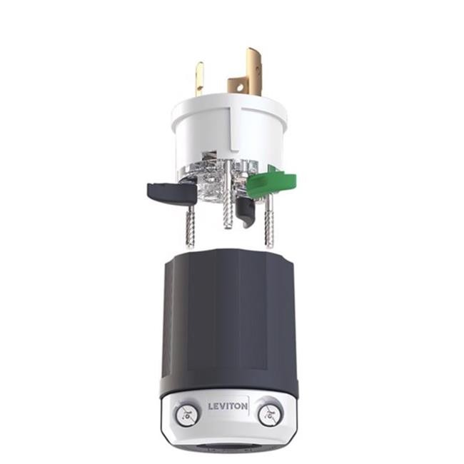 Leviton 3026867 Lever Edge Commercial & Residential Plastic Locking Plug L6-20P
