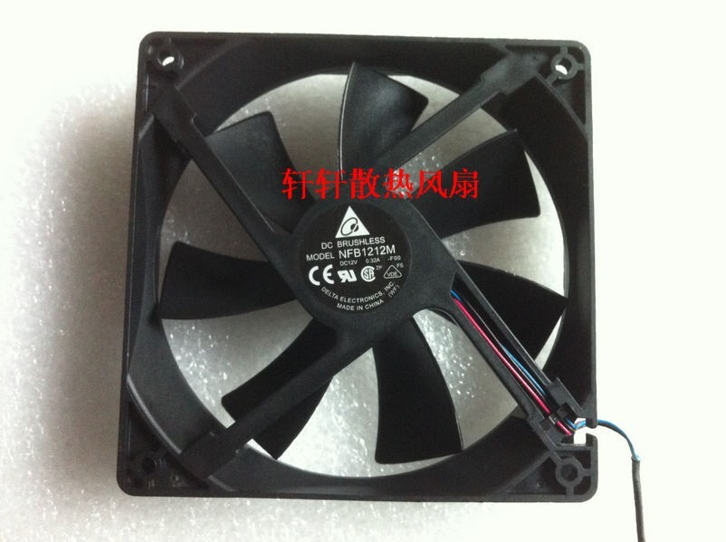 1X 3-wire silent fan NFB1212M 12cm 12cm 12025 12V 0.32A 
