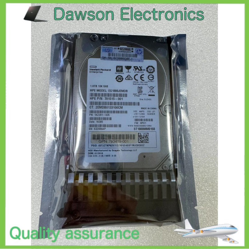 NEW HPE J9F49A 787649-001 MSA 1.8TB 12G SAS 10K SFF 2.5IN 512E HDD Hard Drive