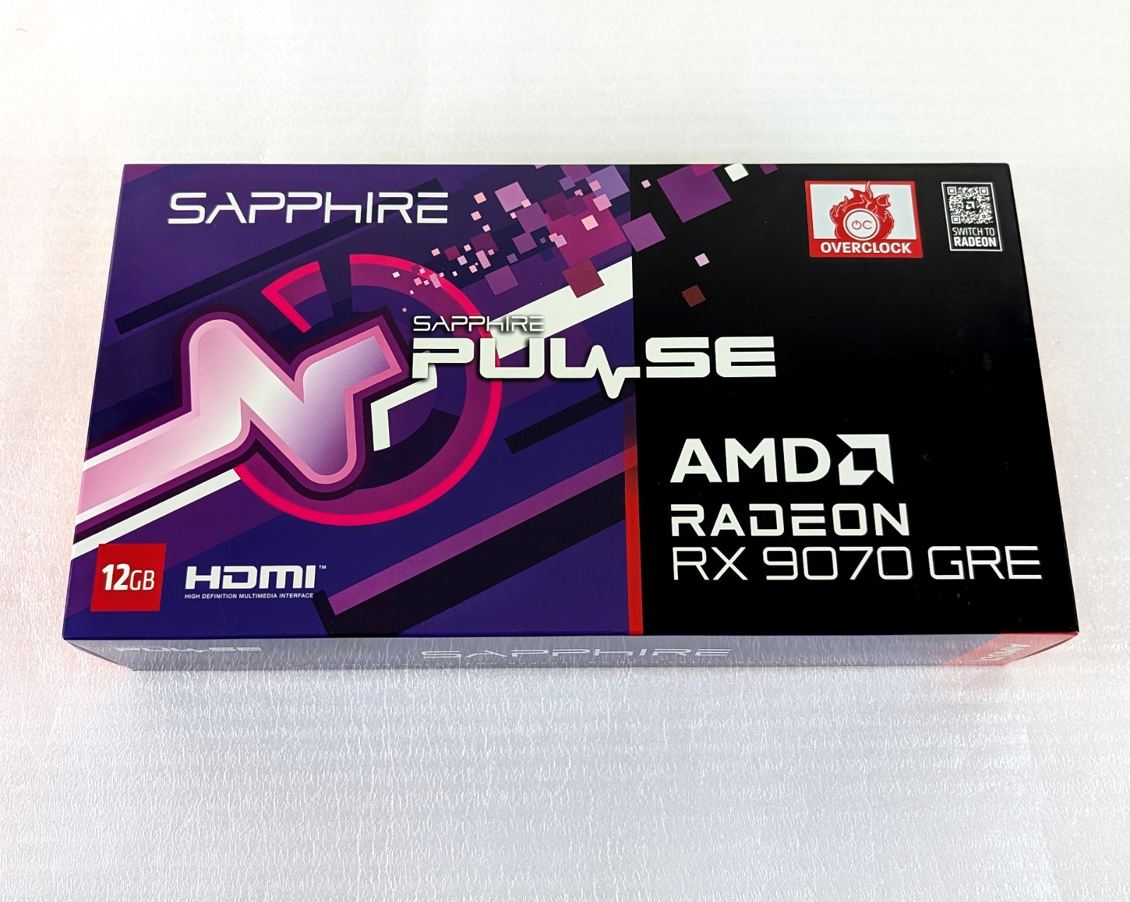 SAPPHIRE RX 9070 GRE Pulse Gaming OC 12GB GDDR6 AMD Radeon Graphics / Video Card