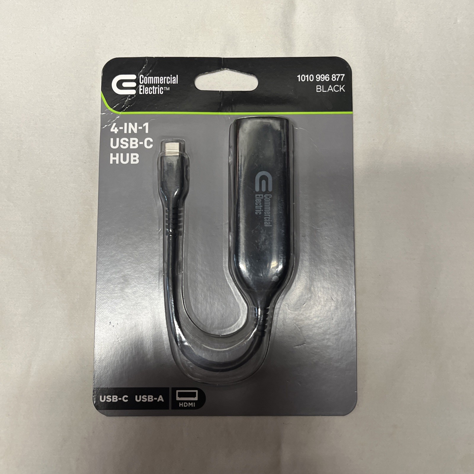 Commercial Electric 4-in-1 USB-C Hub USB C to HDMI+USB3.1+PD+USB2.0 HD1427