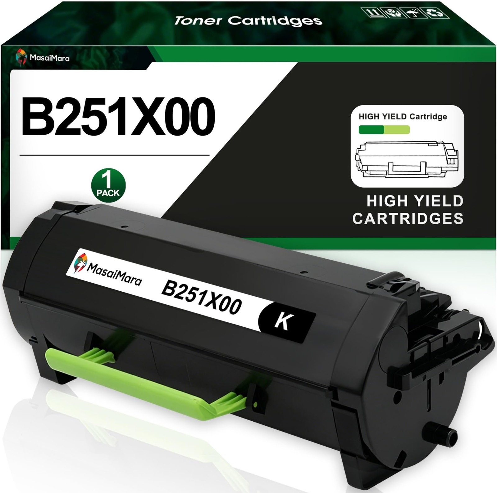 MasaiMara B251X00 Extra High Yield Black Compatible Toner Cartridge
