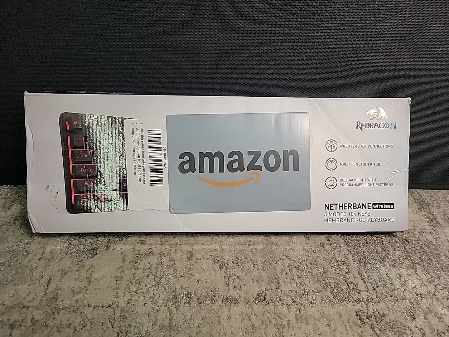 Redragon Netherbane K521 Wired Backlighting Gaming Keyboard Full-Size US Layout