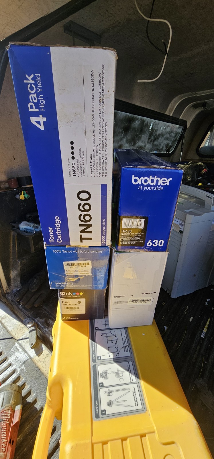 Brother High Yield Toner TN660 TN630 TN760 Black 4 Pack Laser Printer