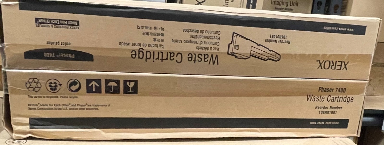 Xerox 106r01081 Waste Cartridge Genuine New OEM Boxed DOUBLE PK