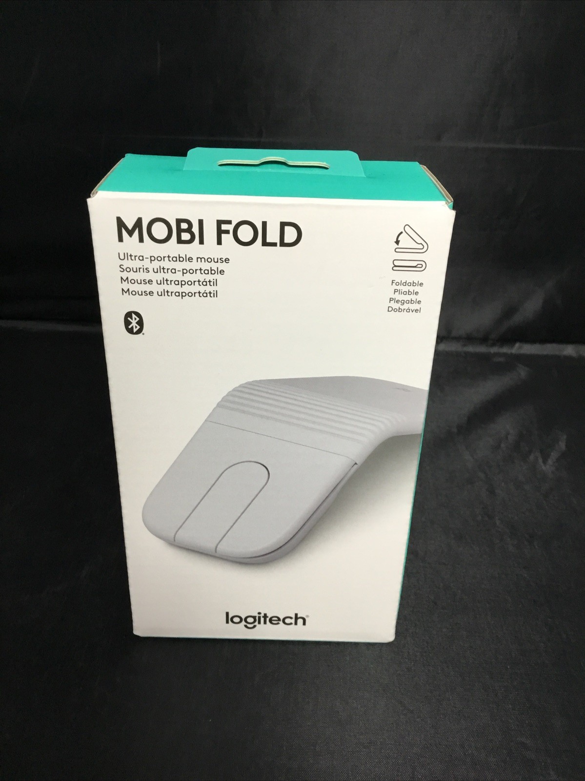 Authentic Logitech MOBI FOLD Ultra-Portable Mouse WHITE (910-007630) Brand New