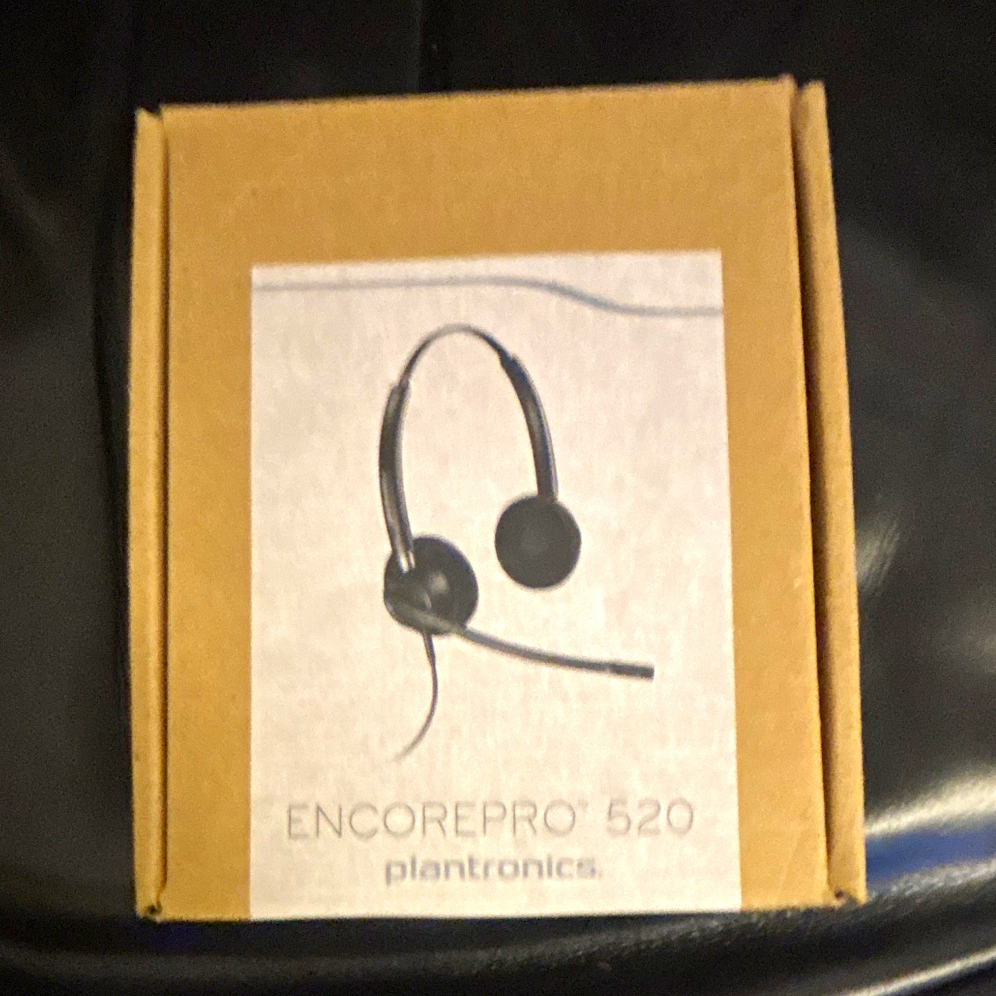 Plantronics EncorePro 520 Double Ear Wired 3.5mm Boom Mic Headset Black
