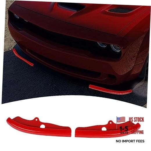 for Challenger Front Bumper Lip Splitter Protector Cover Trim for Small Red