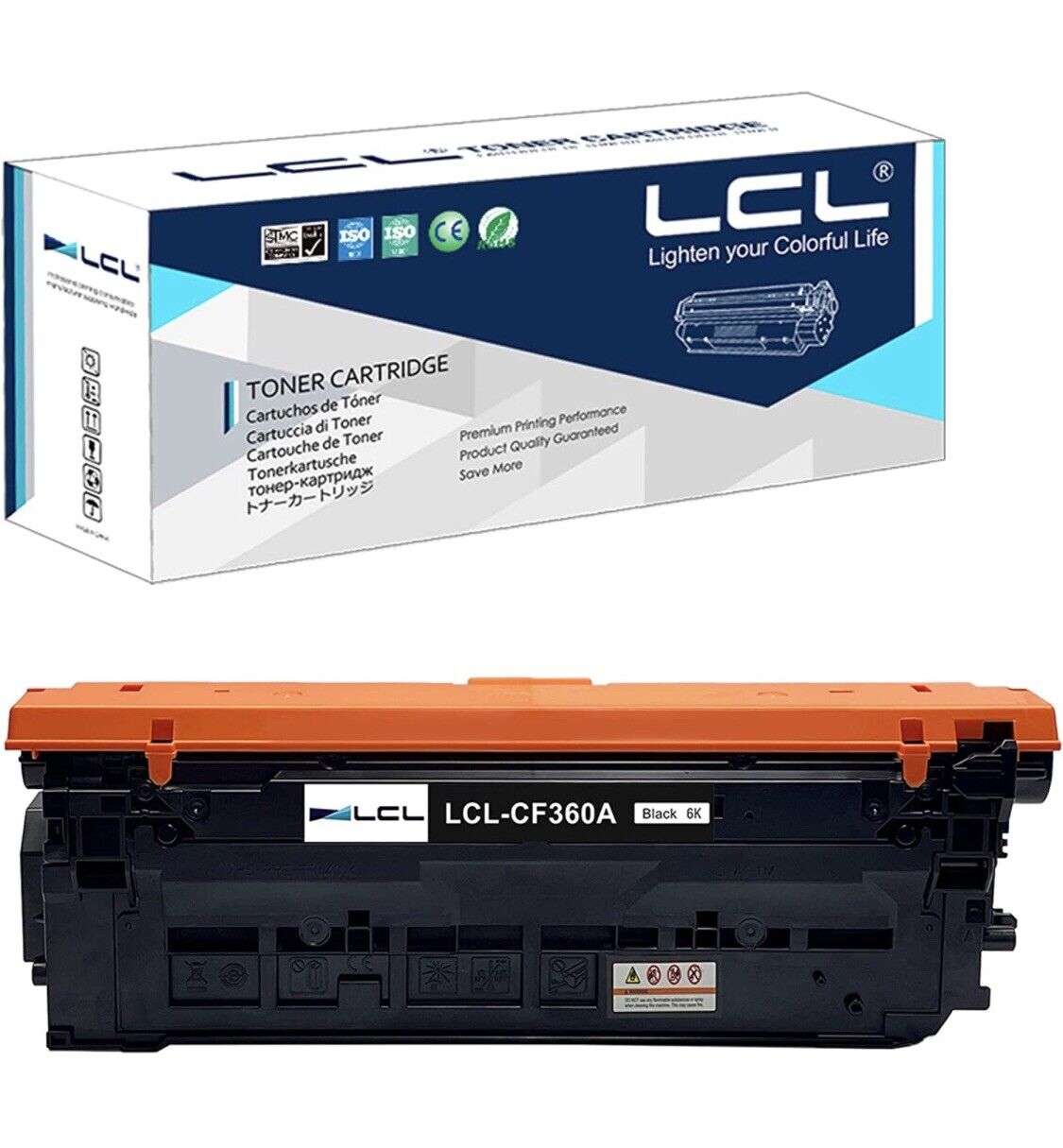 1 Pack LCL Toner Cartridge Replacement for LCL-Phaser 6020/106R 02759 Black