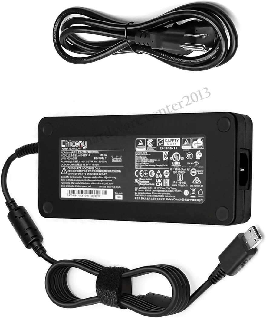 Genuine 19.5V 330W MSI Titan GT77HX 13VH 13VI 13VH-046US 13VI-028US 13VI-042US