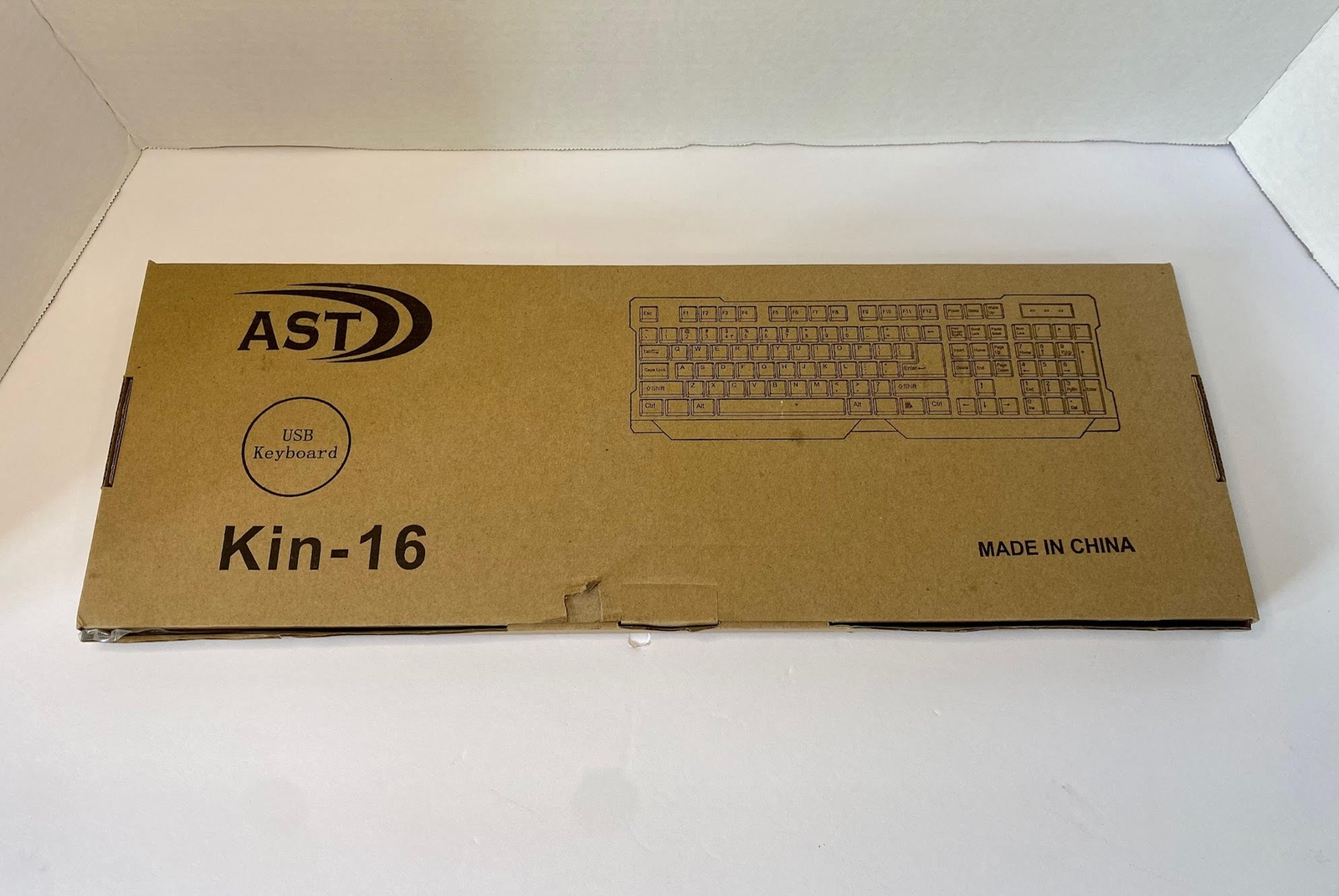 NEW/OPEN BOX AST Wired USB Keyboard Kin-16 NIB