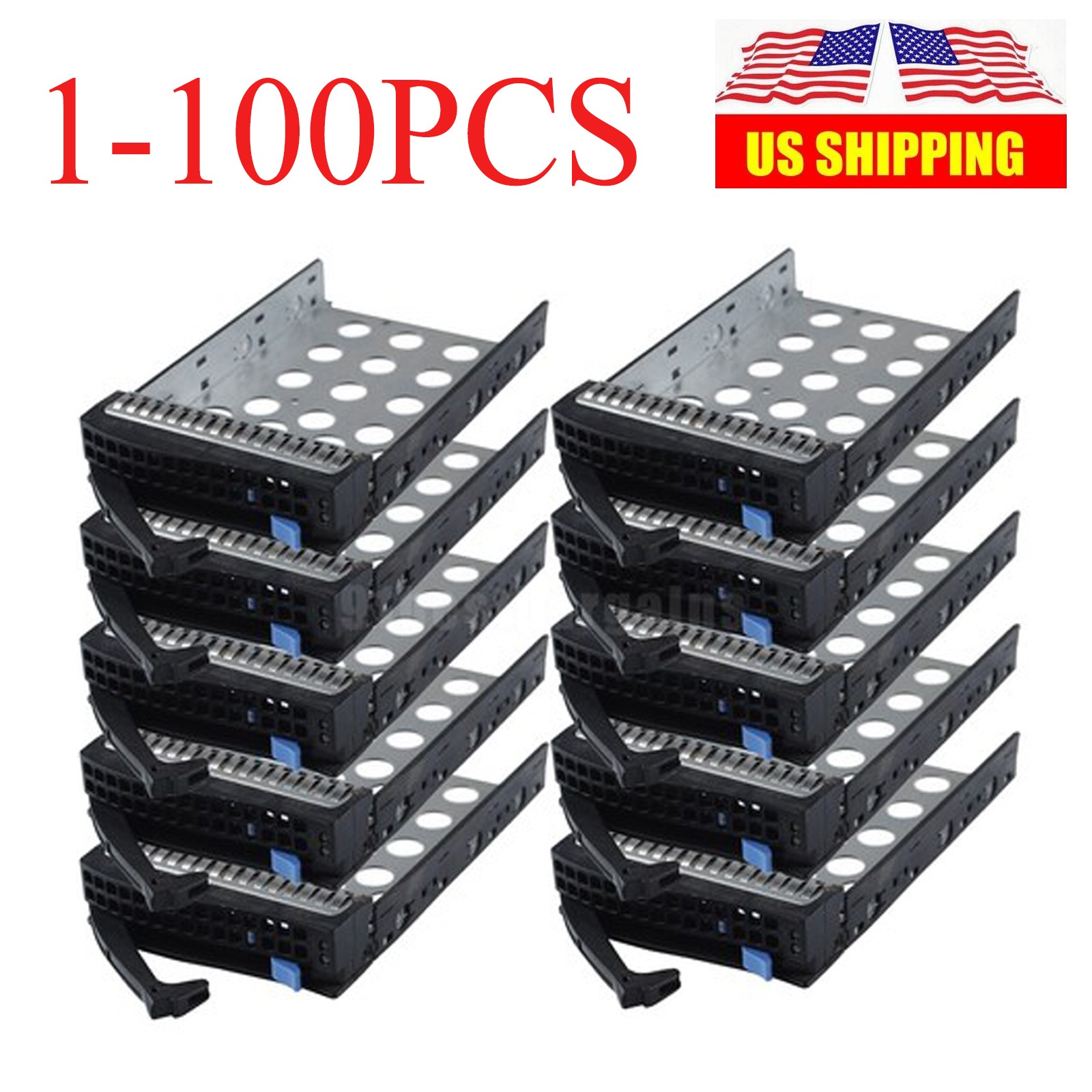 LOT 1-100PCS For Supermicro 3.5" SAS SATA Hard Drive Tray Caddy With Screws