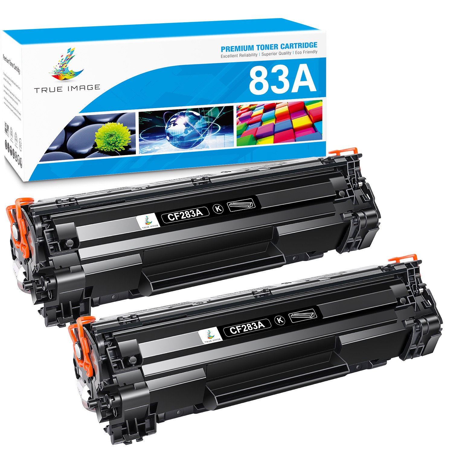 2/10 Black 83A CF283A Toner Cartridge For HP Laserjet Pro M125nw M127fw M127fn 