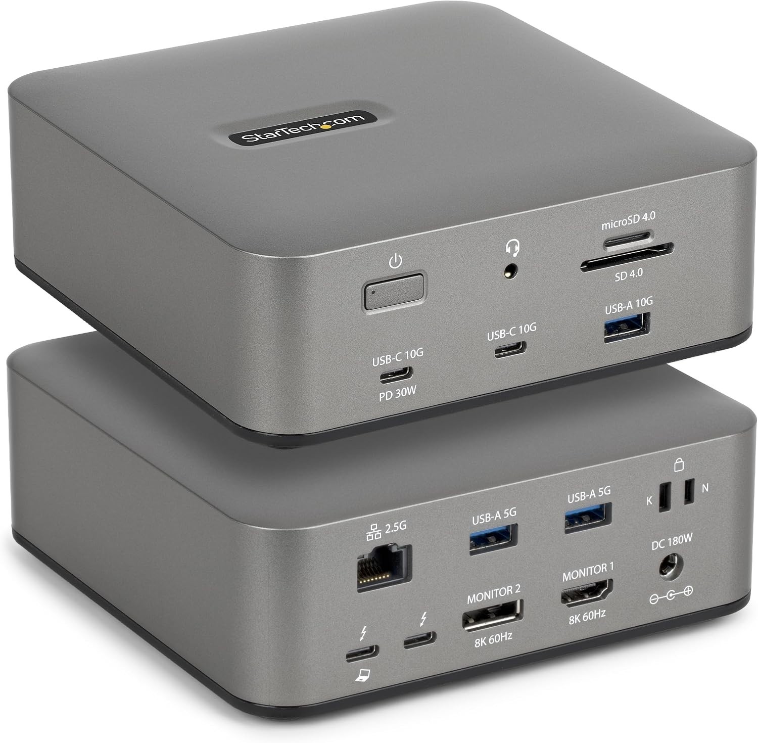 StarTech Thunderbolt 5 Dock Gray 215N-TB5USB4DOCK bundle with power adapter NEW