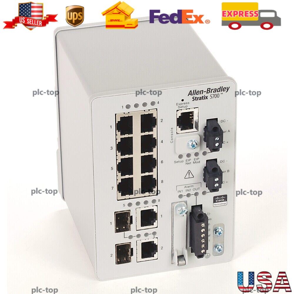 New Sealed Allen-Bradley 1783-BMS10CGL Ethernet Switch 10-Port 
