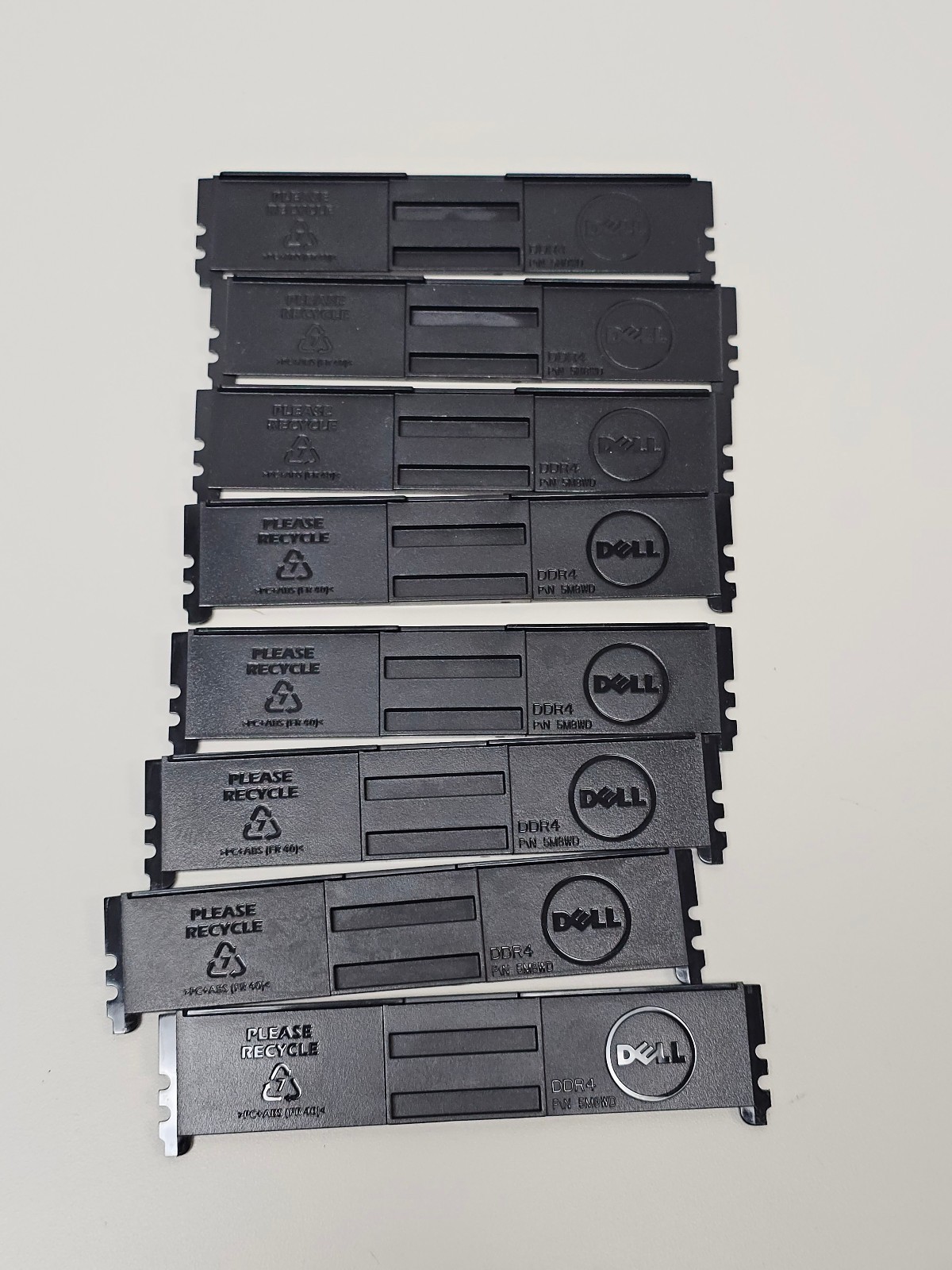 Dell 5M8WD 05M8WD DDR4 RAM Slot Filler - Qty 8 Mount Hardware