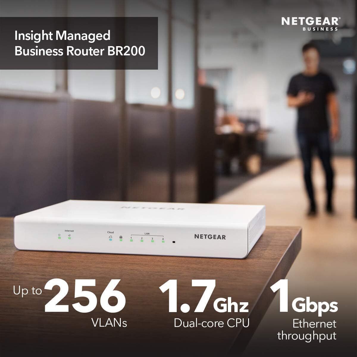 NETGEAR Insight Managed VPN Business Router (BR200) - ⚠️FOR PARTS READ⚠️