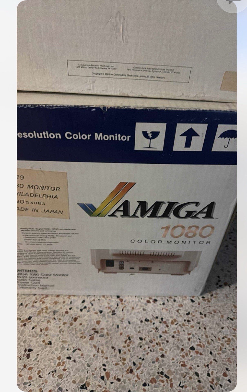 Amiga 1000 Home Computer w/ Keyboard Mouse, 1080 Color Monitor, Boxes, Textcraft