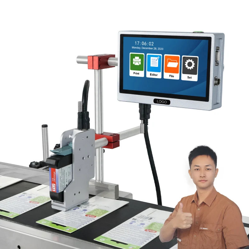 12.7mm automatic online inkjet printer does not include conveyor printing code