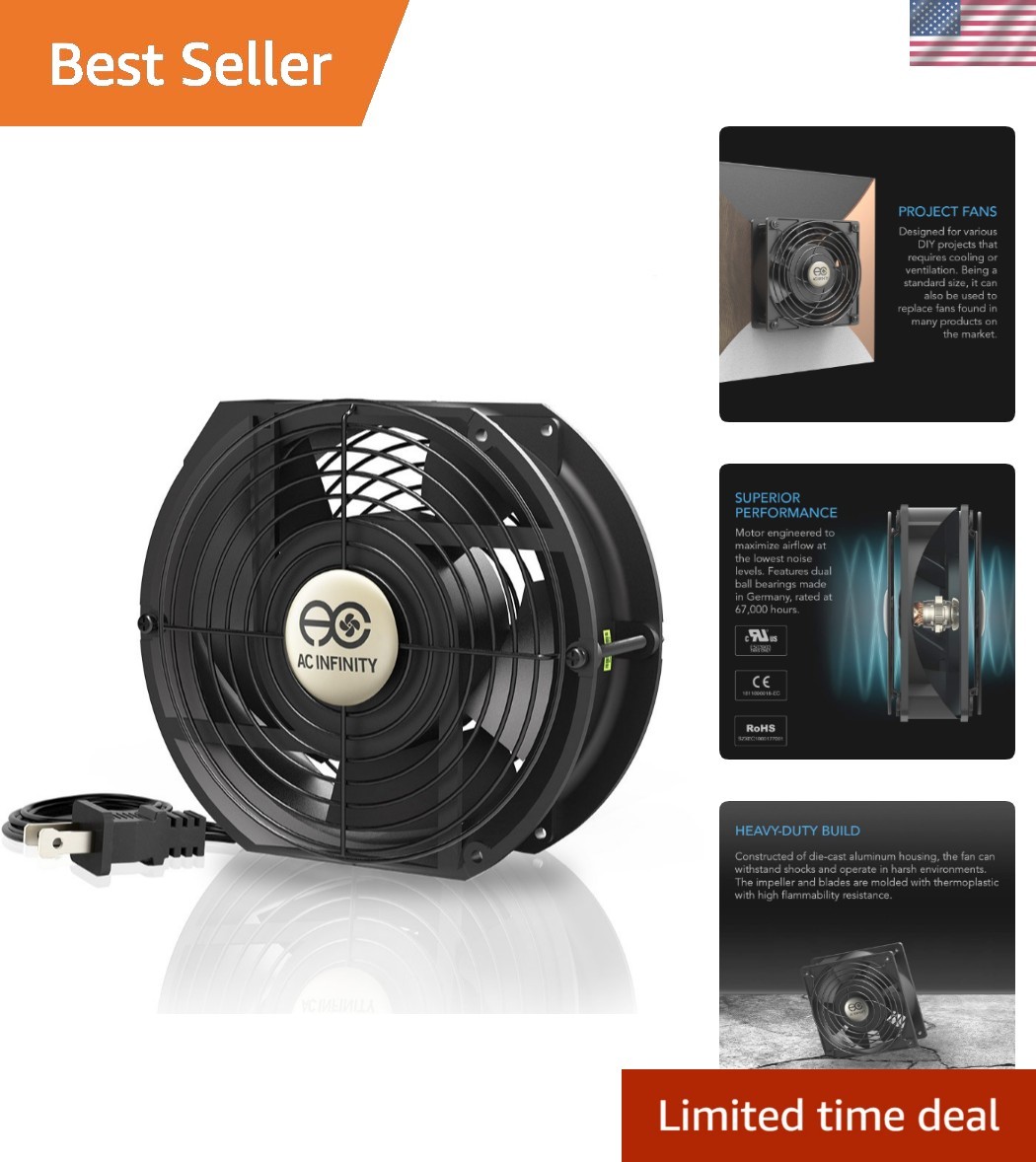 AXIAL 1751, Muffin Fan 7", 120V AC 172mm x 150mm x 51mm
