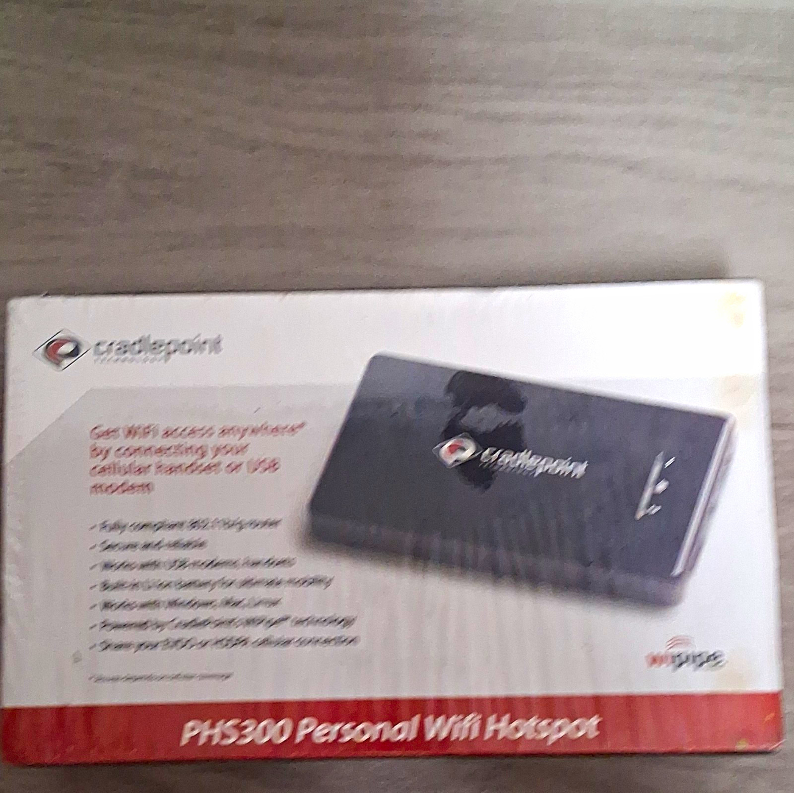 Cradlepoint PHS300 3G Unlocked Wi-Fi Hotspot Modem, Wi-Fi/USB, Black