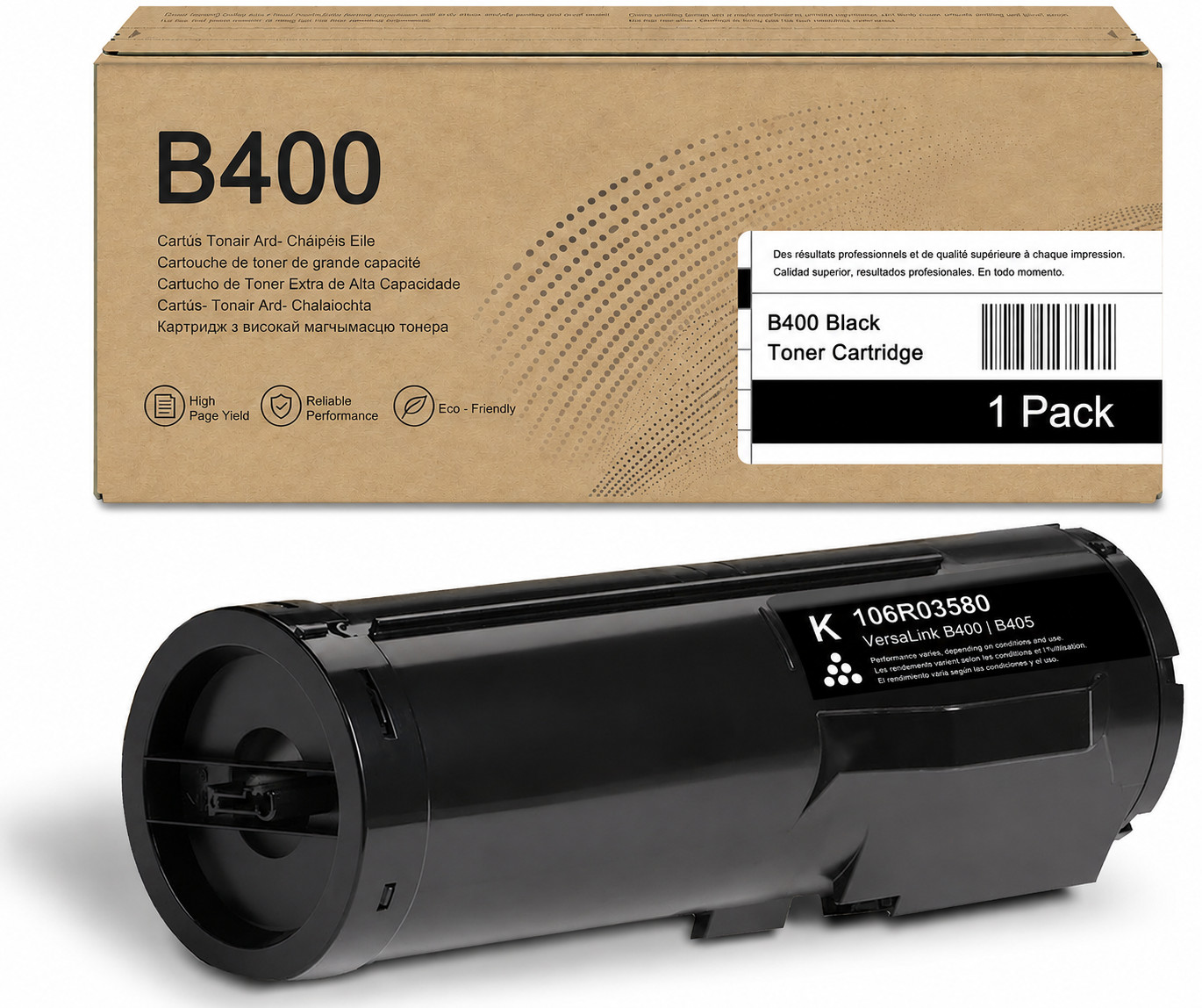 1-PK B400 106R03580 Black Toner Cartridge Comapatible for  VersaLink B400DN B400