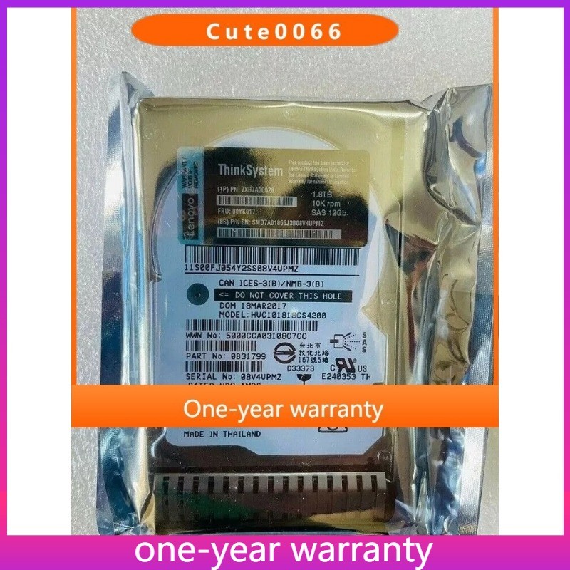 39M4530 00W1135 39m4533 NEW IBM / Lenovo 7XB7A00028 00YK017 2.5" 1.8TB 10K SAS 1