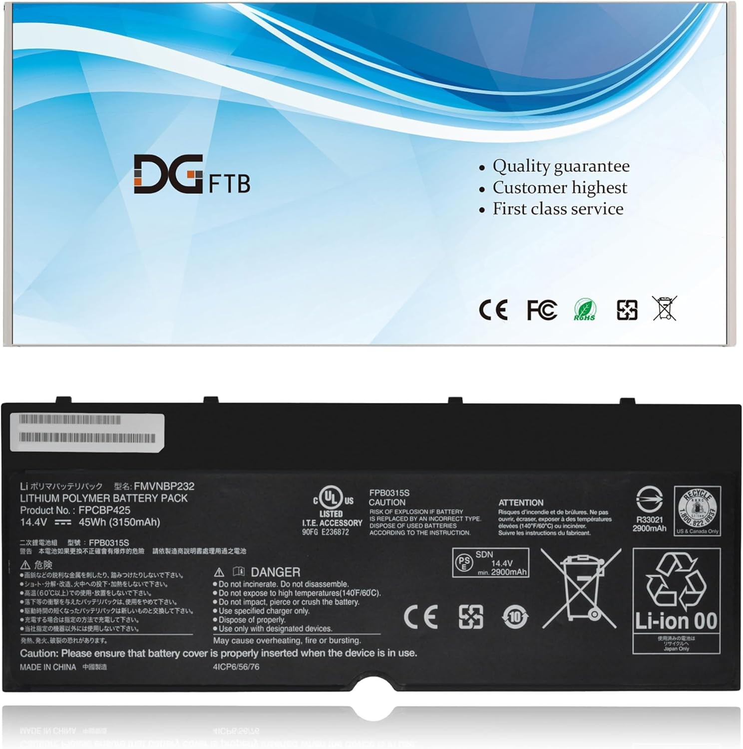 FPCBP425 FMVNBP232 FPB0315S Laptop Battery for Fujitsu LifeBook T904 T935 T936