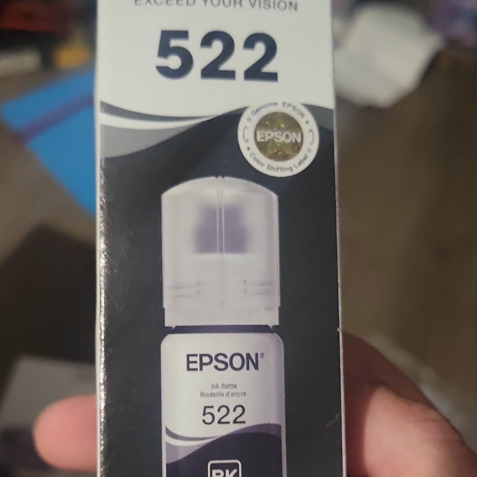 Original Epson 552 High-Yield ET Premium Ink Refill Bottle Black BK T552 6/30