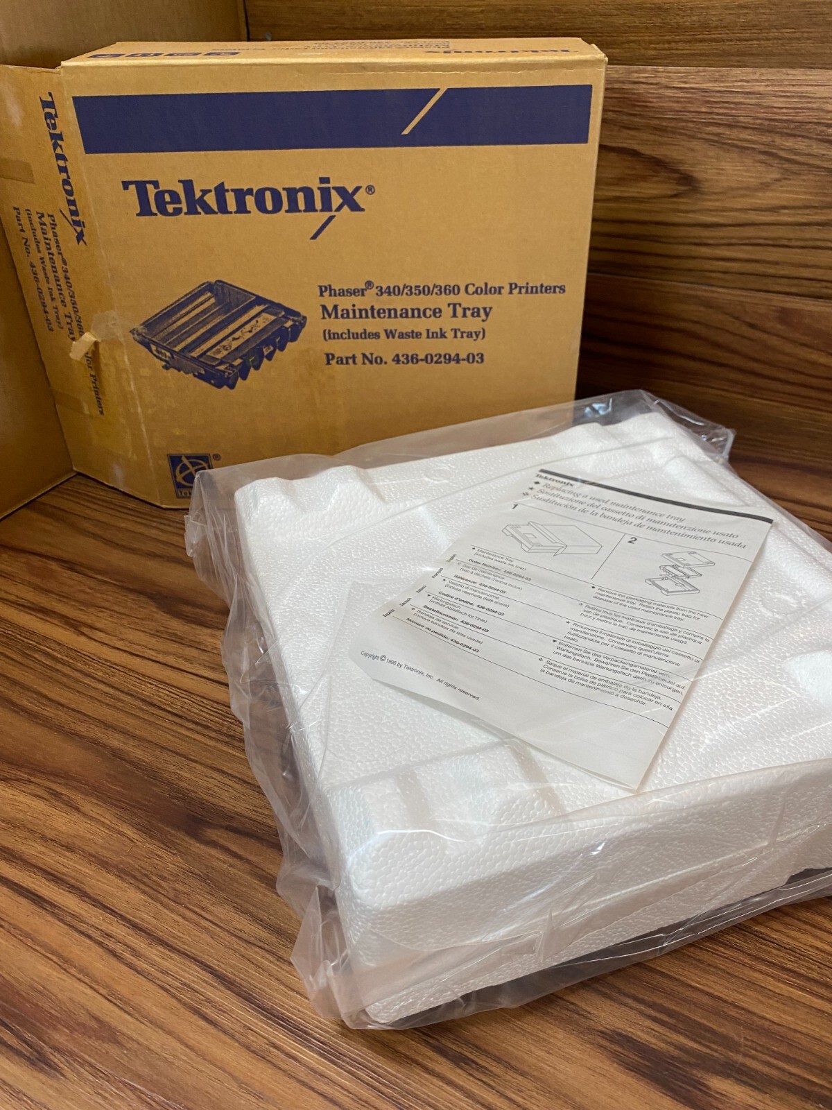 BRAND NEW XEROX TEKTRONIX 340/350/360 MAINTENANCE TRAY 436-0294-03