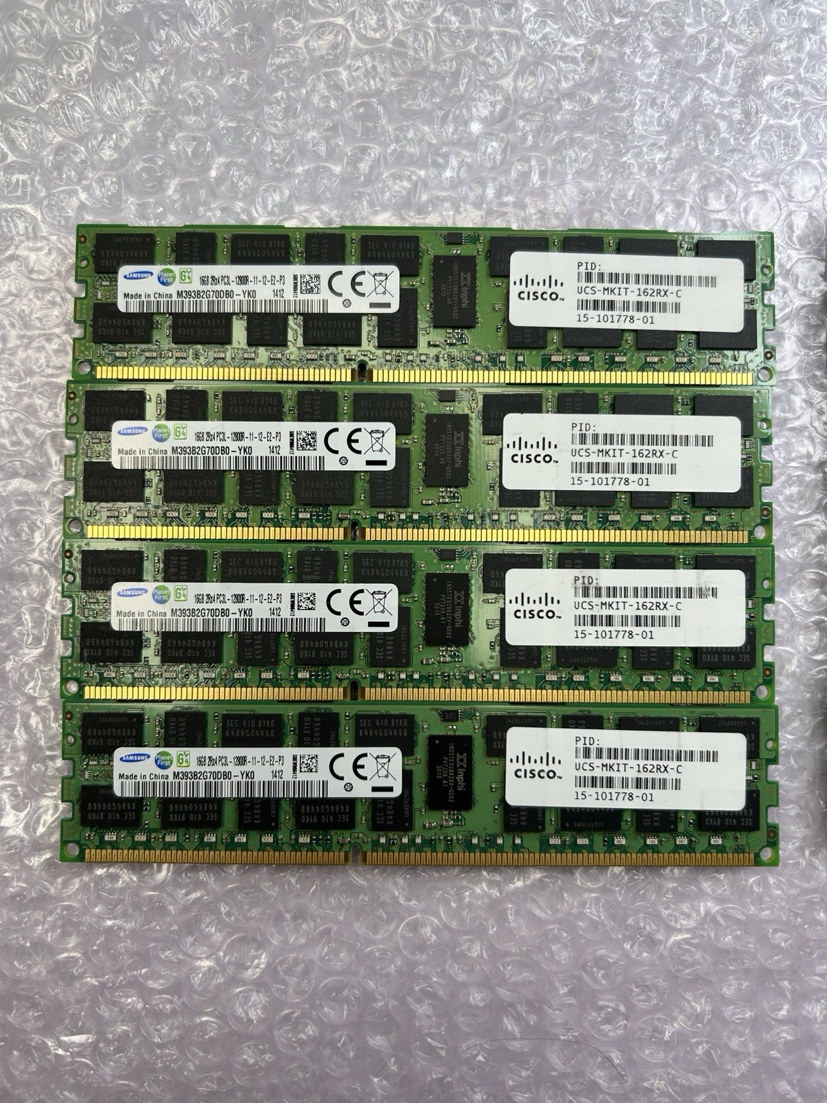 Cisco UCS-MKIT-162RX-C Samsung 64GB 4x16GB PC3L-12800R ECC Reg RAM