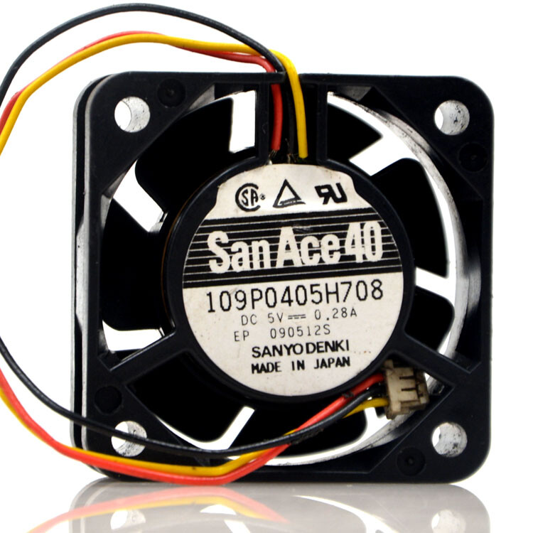Sanyo 109P0405H708 5V 0.28A 4CM 4015 3-wire North and South Bridge Cooling Fan