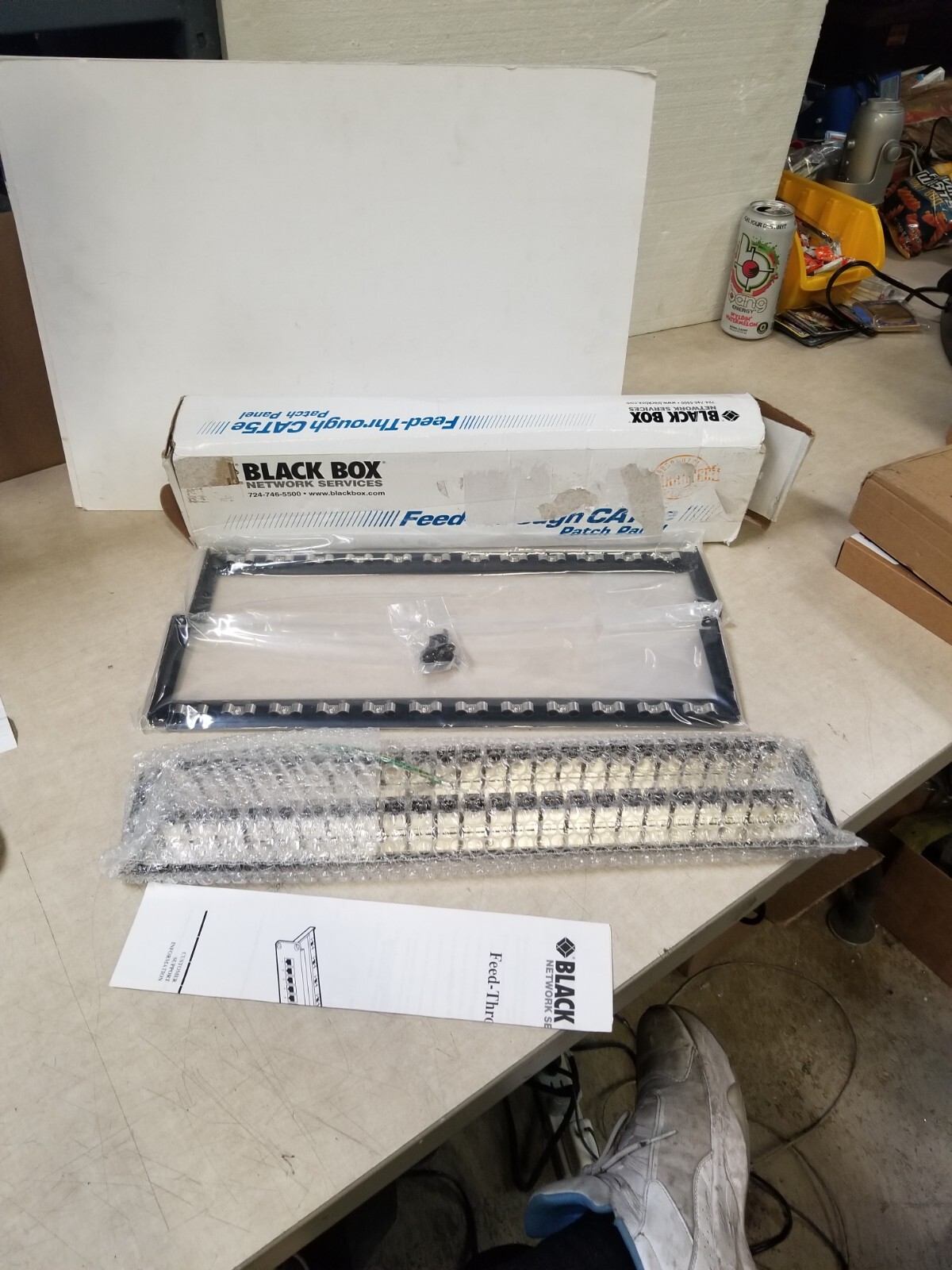 Black Box JPM806A-R2 Black Box Feed-Through 48 Port Cat 5e Network Patch Panel -