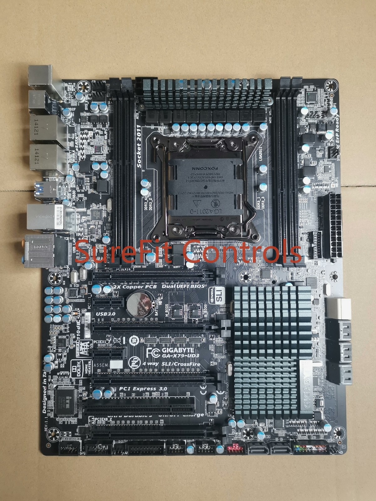 适用于 GIGABYTE GA-X79-UD3 DDR3*4 32GB LGA 2011 ATX 主板测试正常-