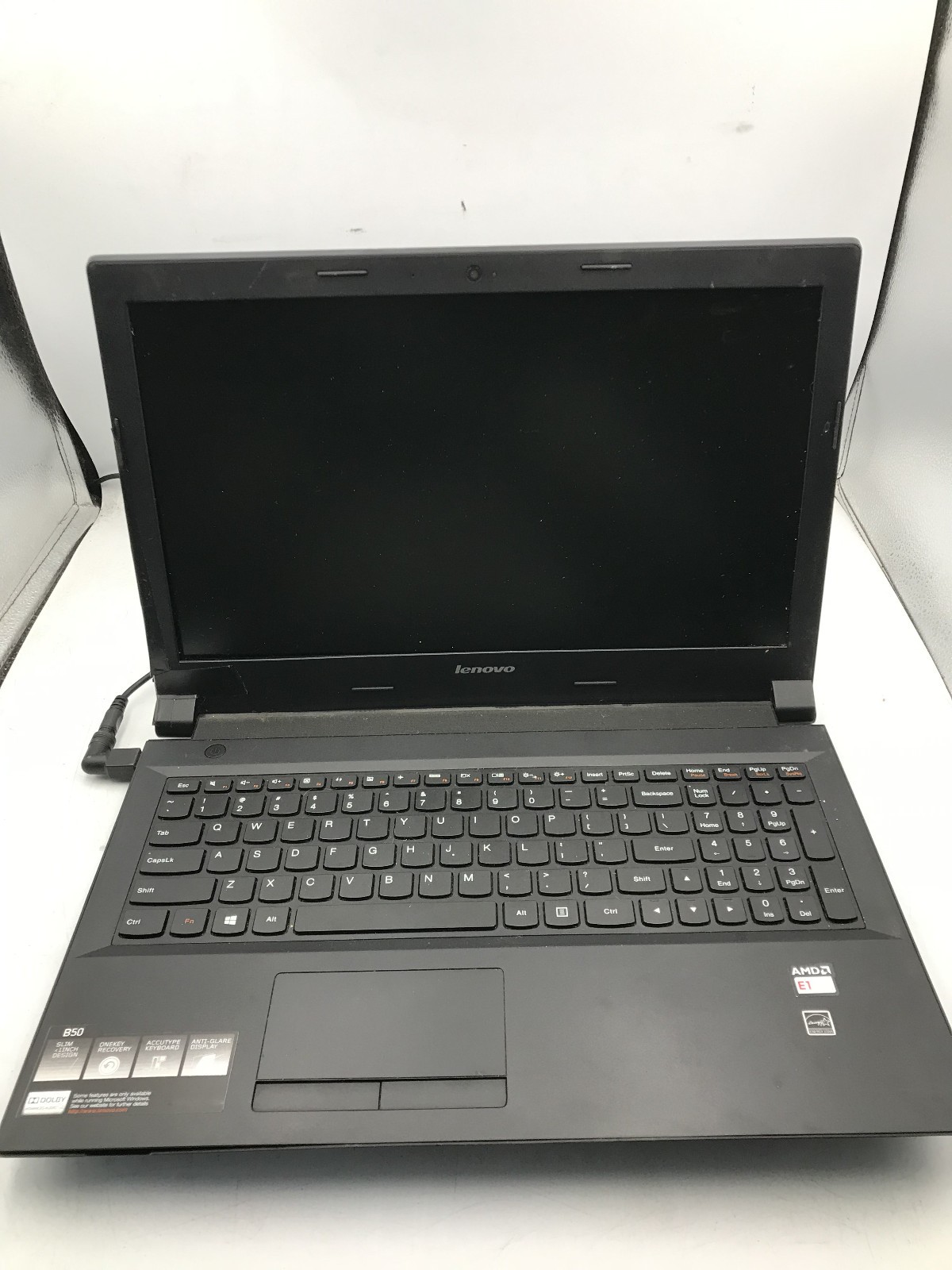 LENOVO B50-45 - FOR PARTS/NO POWER - AMD E1 6010 - NO RAM - READ DESCRIPTION -BB