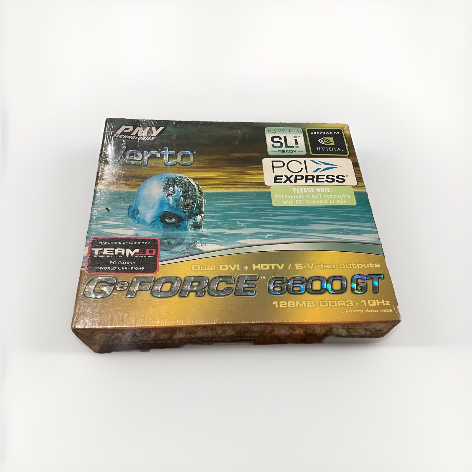 PNY Technologies Verto PCI Express GeForce 6600 GT 128mb DDR3 1 GHz NOS Sealed