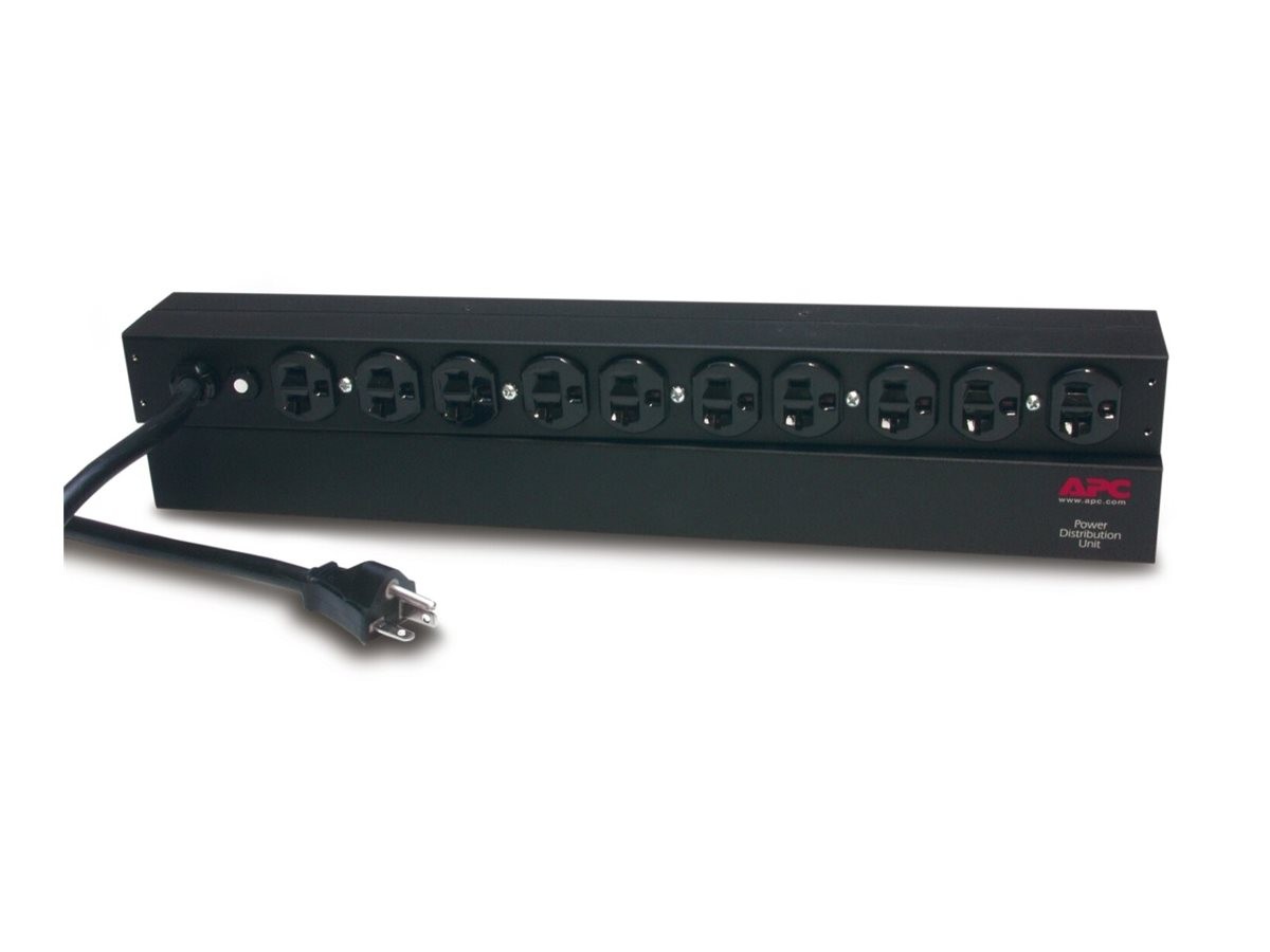 APC Rack PDU Basic 20A 120V 10 5-20 5-20P Rackmount 1he AP9563