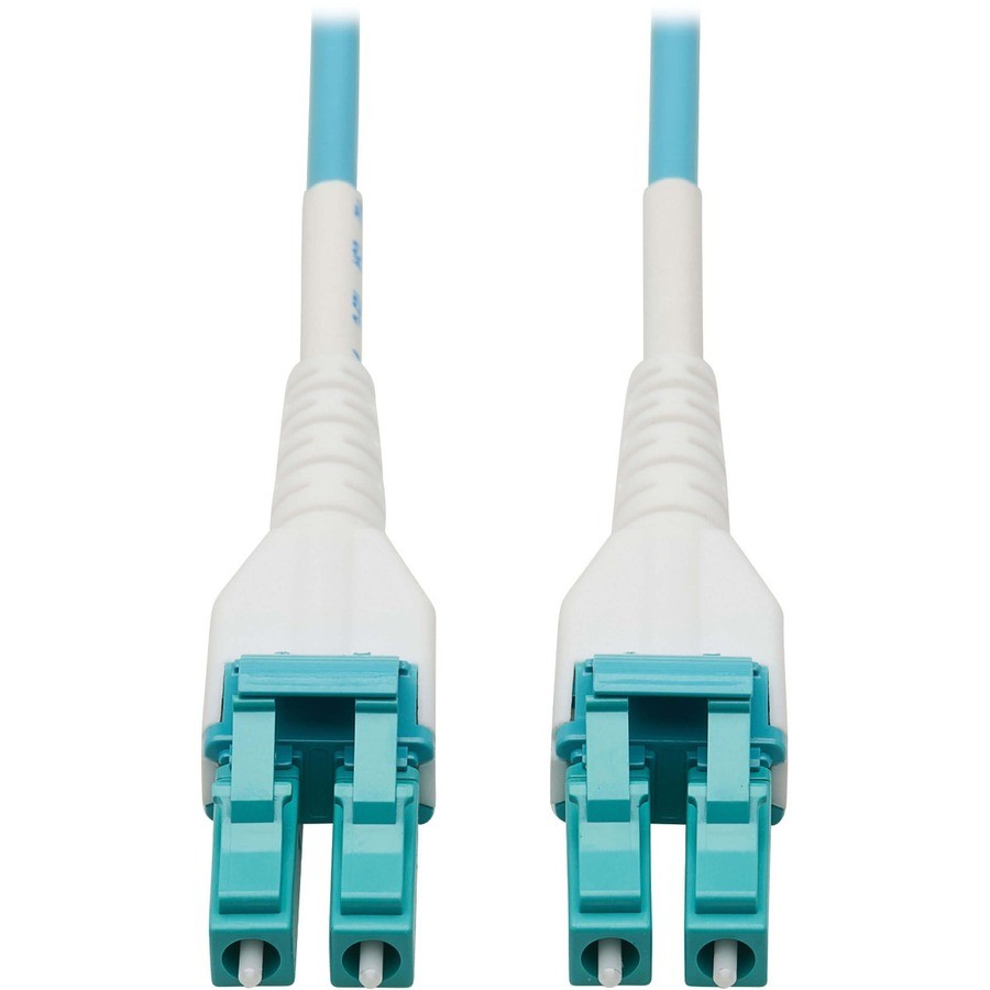 Tripp Lite 75m 100G Duplex Multimode 50/125 OM4 Armored Fiber Optic Cable Aqua