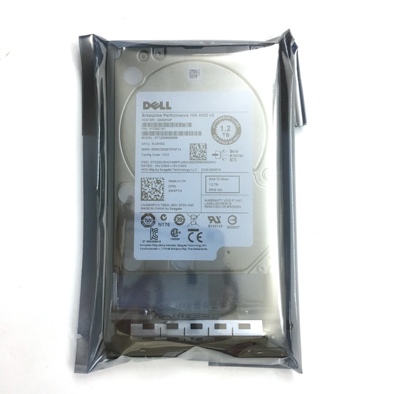 WXPCX 0WXPCX FOR Dell POWEREDGE 1.2TB 10K 12Gbps 2.5"SAS SERVER HDD ST1200MM0088