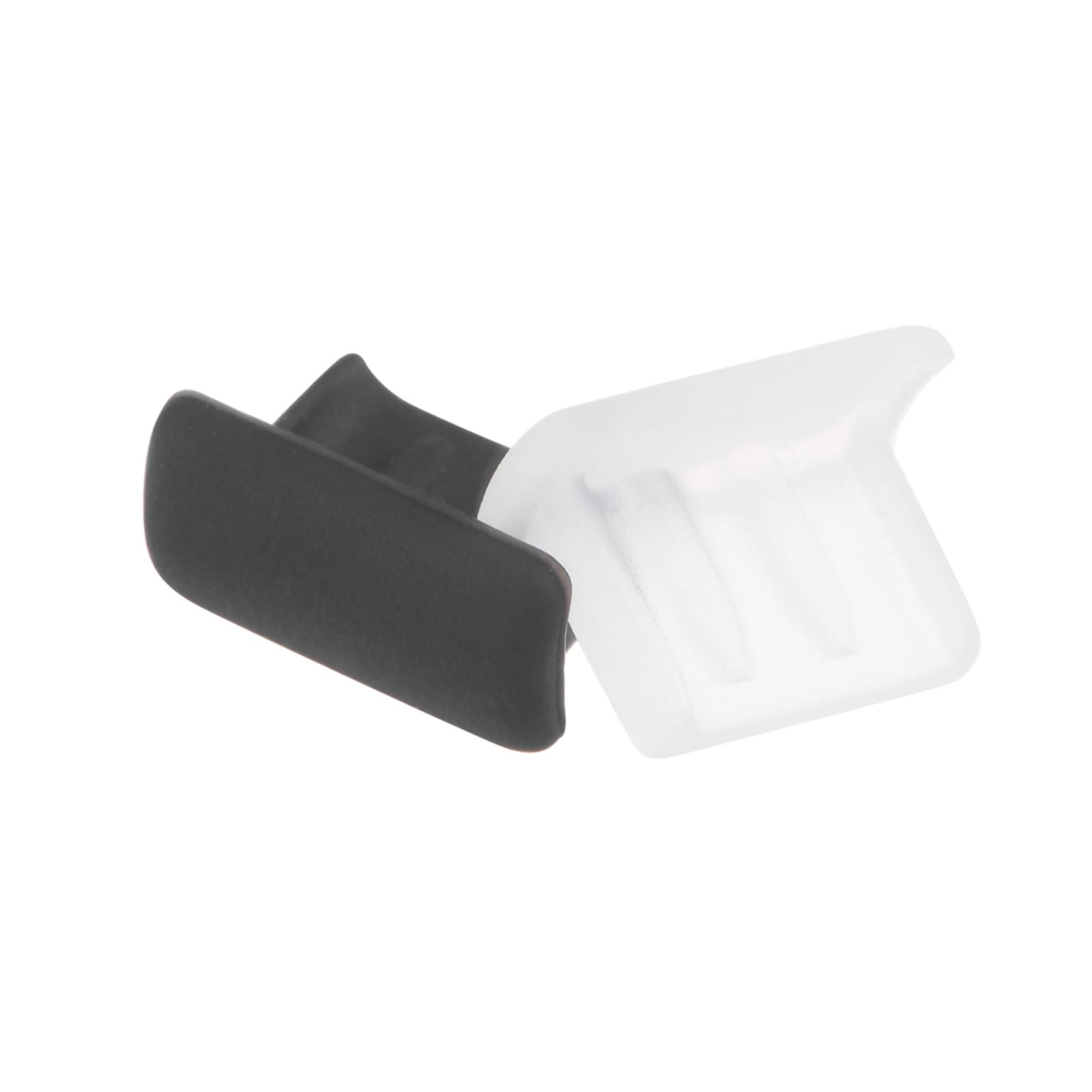 20 x Silicone Mini USB Cap Port Cover Protector 7mmx2mm Black Clear