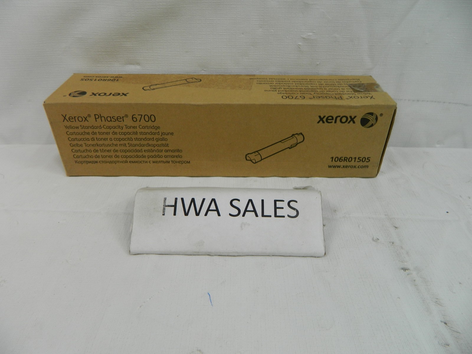 Gen Xerox 106R01505 Phaser 6700 Yellow Std Capacity Toner Cartridge NEW SEALED