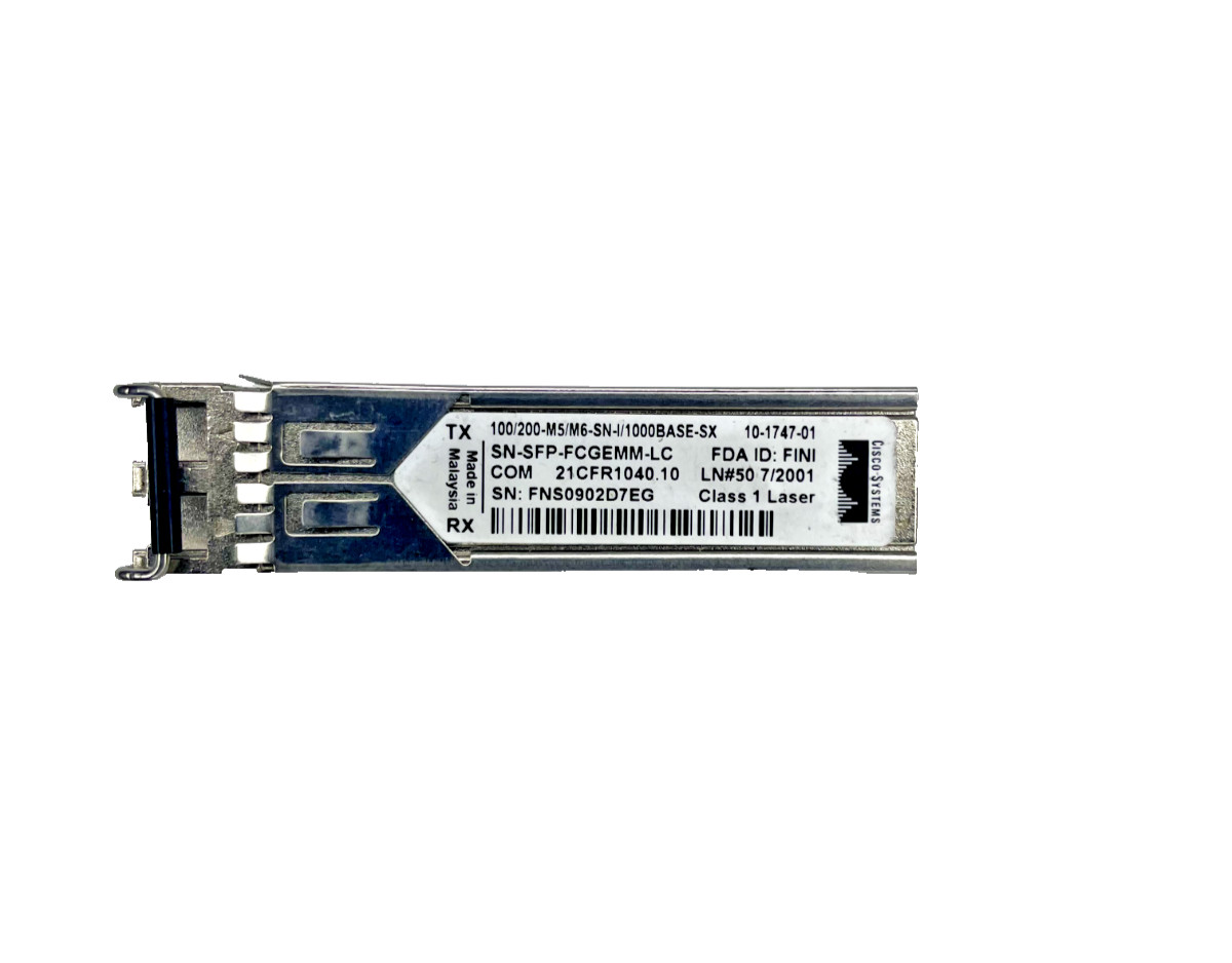 Cisco SN-SFP-FCGEMM-LC 100/200-M5/M6-SN-1/1000BASE-SX SFP Module