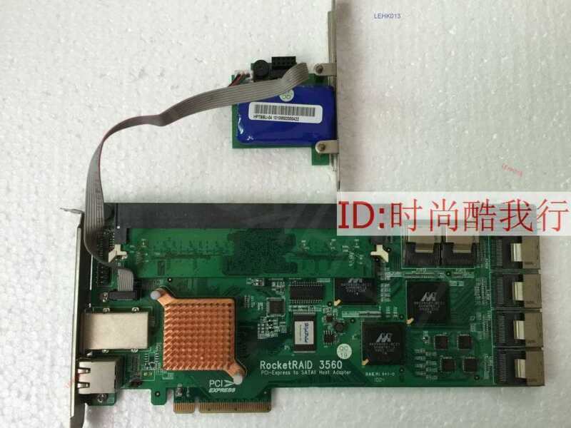 Used & Test HighPoint RocketRAID 3560LF PCI-E via DHL or Fedex fast shipping