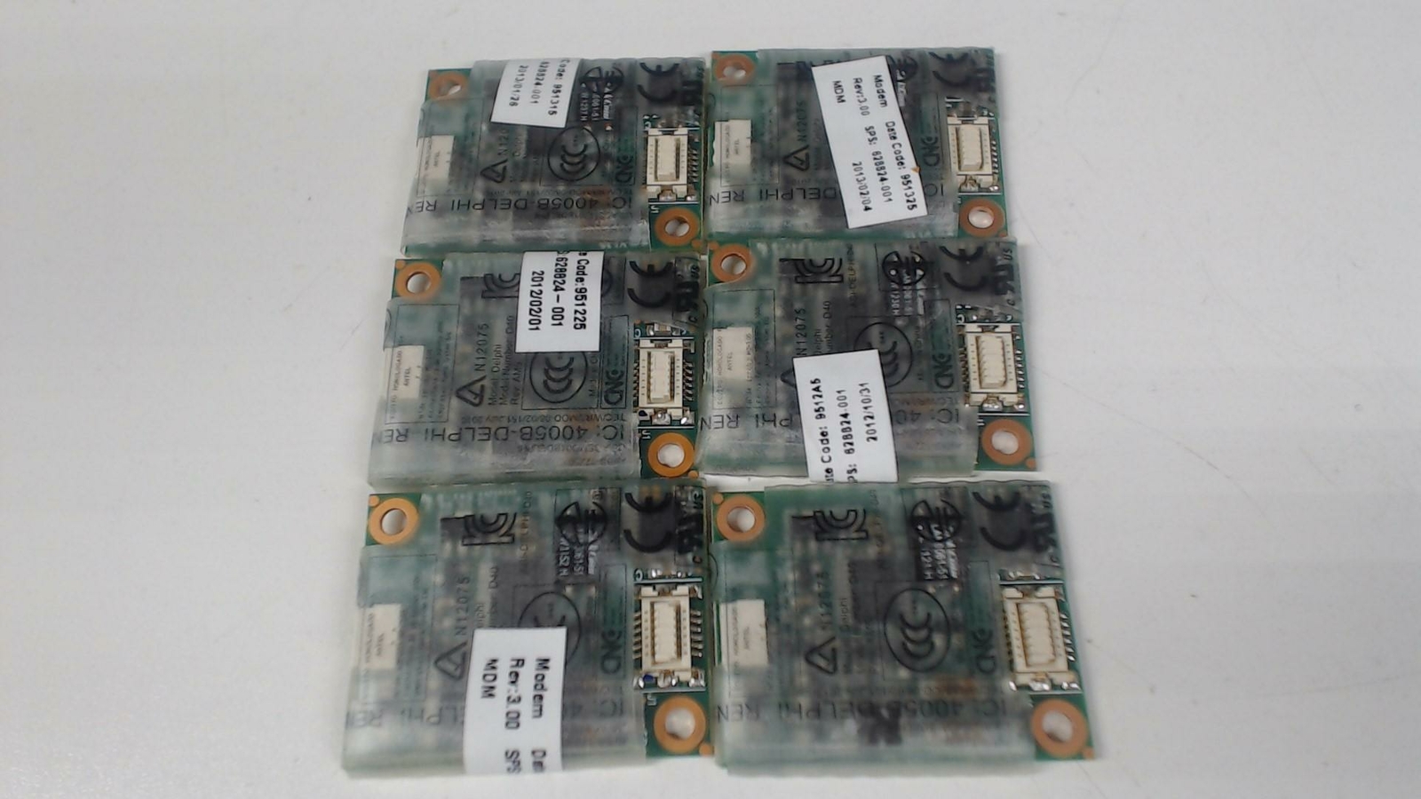 Lot of 6: HP Modem Card 628824-001 for HP Elitebook 2740P 2560P 8770W
