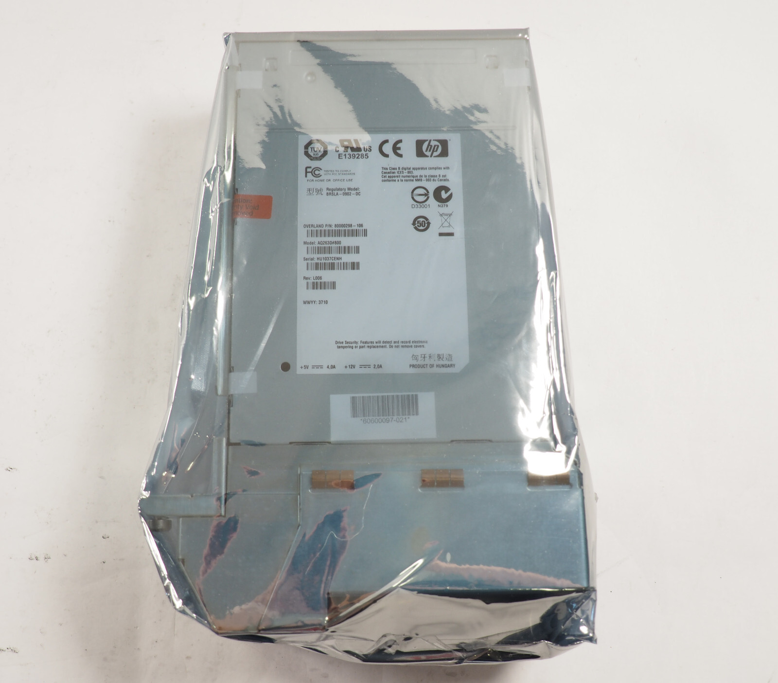 HP LTO-5 BRSLA-0902-DC AQ263D#800 800000298-106 Tape Drive